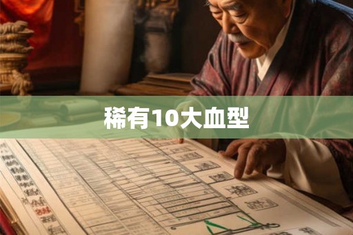 稀有10大血型 稀有10大血型
