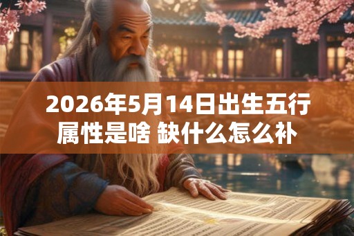 2026年5月14日出生五行属性是啥 缺什么怎么补