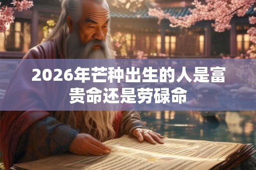 2026年芒种出生的人是富贵命还是劳碌命