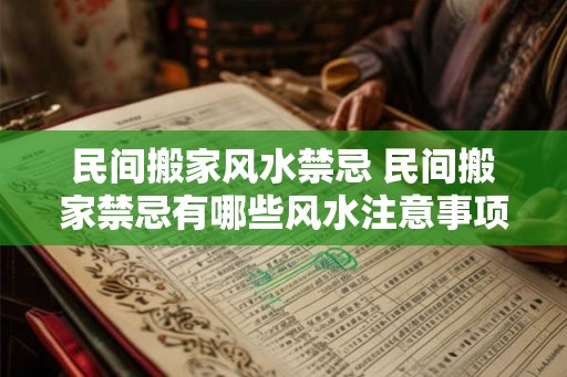 民间搬家风水禁忌 民间搬家禁忌有哪些风水注意事项