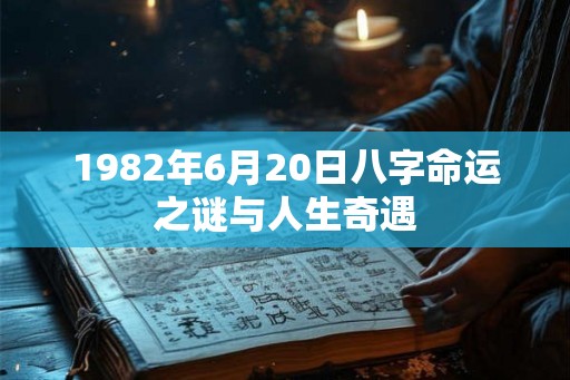 1982年6月20日八字命运之谜与人生奇遇