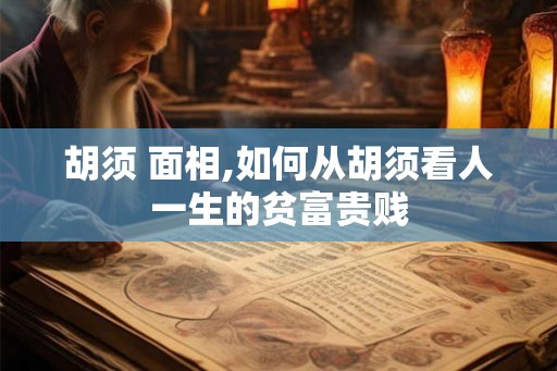 胡须 面相,如何从胡须看人一生的贫富贵贱 胡须 面相,如何从胡须看人一生的贫富贵贱