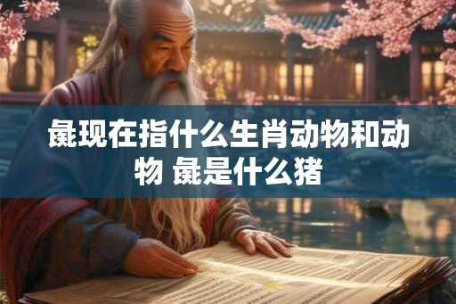 彘现在指什么生肖动物和动物 彘是什么猪