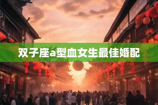 双子座a型血女生最佳婚配