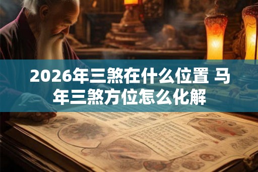 2026年三煞在什么位置 马年三煞方位怎么化解