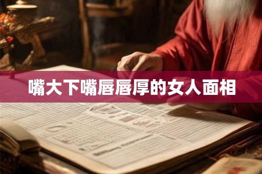 嘴大下嘴唇唇厚的女人面相