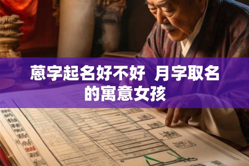 蒽字起名好不好  月字取名的寓意女孩