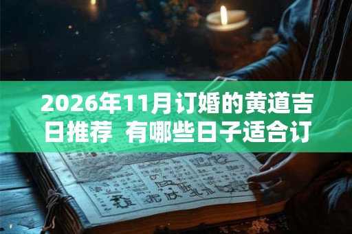 2026年11月订婚的黄道吉日推荐 有哪些日子适合订婚 2026年11月订婚的黄道吉日推荐 有哪些日子适合订婚