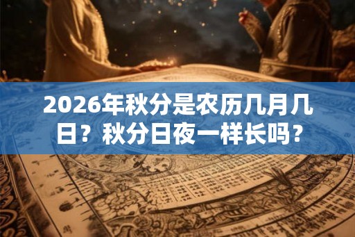 2026年秋分是农历几月几日？秋分日夜一样长吗？