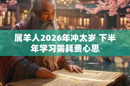 属羊人2026年冲太岁 下半年学习需耗费心思