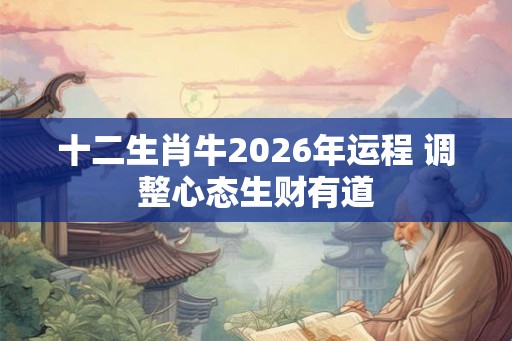 十二生肖牛2026年运程 调整心态生财有道 十二生肖牛2026年运程 调整心态生财有道