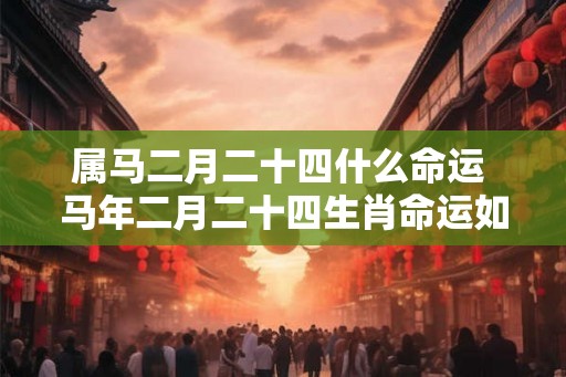 属马二月二十四什么命运 马年二月二十四生肖命运如何