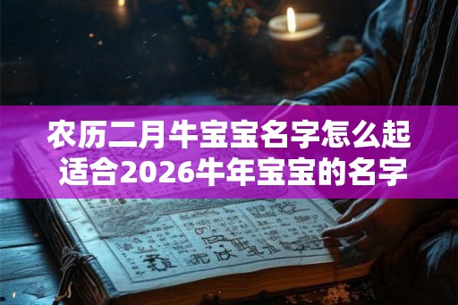 农历二月牛宝宝名字怎么起 适合2026牛年宝宝的名字