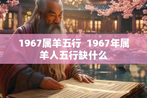 1967属羊五行  1967年属羊人五行缺什么