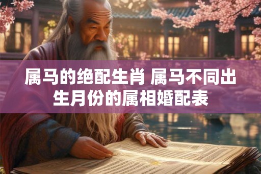 属马的绝配生肖 属马不同出生月份的属相婚配表