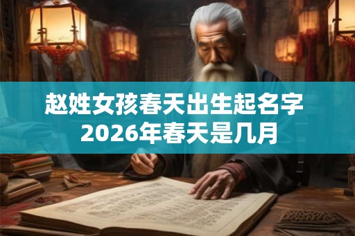 赵姓女孩春天出生起名字 2026年春天是几月 赵姓女孩春天出生起名字 2026年春天是几月