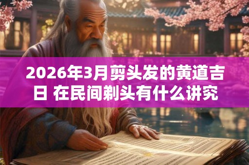 2026年3月剪头发的黄道吉日 在民间剃头有什么讲究