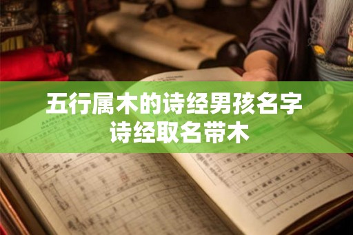 五行属木的诗经男孩名字  诗经取名带木