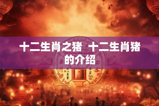 十二生肖之猪  十二生肖猪的介绍