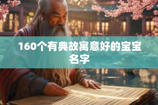 160个有典故寓意好的宝宝名字