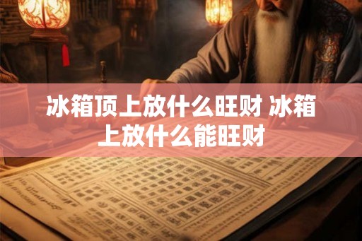 冰箱顶上放什么旺财 冰箱上放什么能旺财 冰箱顶上放什么旺财 冰箱上放什么能旺财