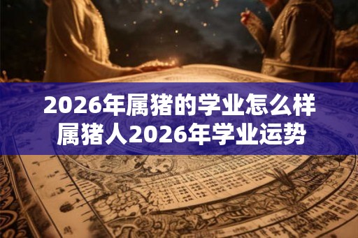 2026年属猪的学业怎么样 属猪人2026年学业运势