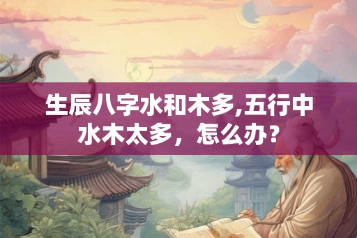 生辰八字水和木多,五行中水木太多，怎么办？