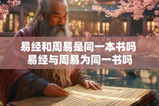 易经和周易是同一本书吗 易经与周易为同一书吗