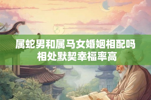 属蛇男和属马女婚姻相配吗 相处默契幸福率高