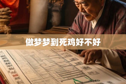 做梦梦到死鸡好不好
