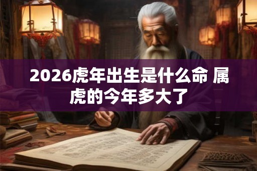 2026虎年出生是什么命 属虎的今年多大了