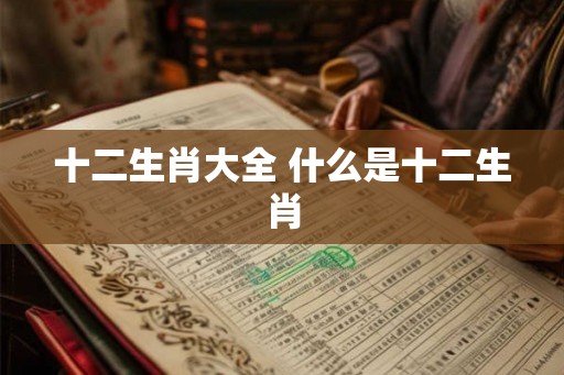 十二生肖大全 什么是十二生肖