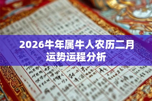 2026牛年属牛人农历二月运势运程分析
