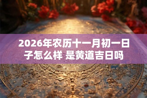 2026年农历十一月初一日子怎么样 是黄道吉日吗 2026年农历十一月初一日子怎么样 是黄道吉日吗