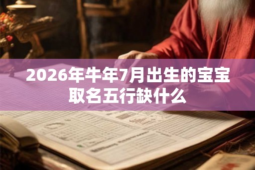 2026年牛年7月出生的宝宝取名五行缺什么 2026年牛年7月出生的宝宝取名五行缺什么