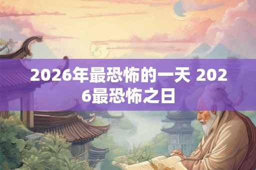 2026年最恐怖的一天 2026最恐怖之日
