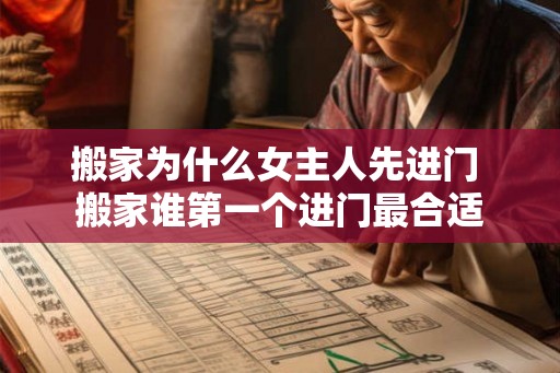 搬家为什么女主人先进门 搬家谁第一个进门最合适