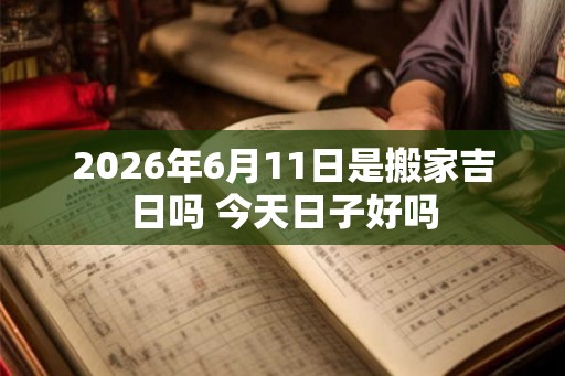 2026年6月11日是搬家吉日吗 今天日子好吗