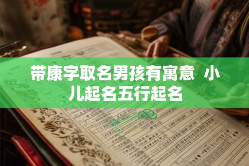 带康字取名男孩有寓意  小儿起名五行起名