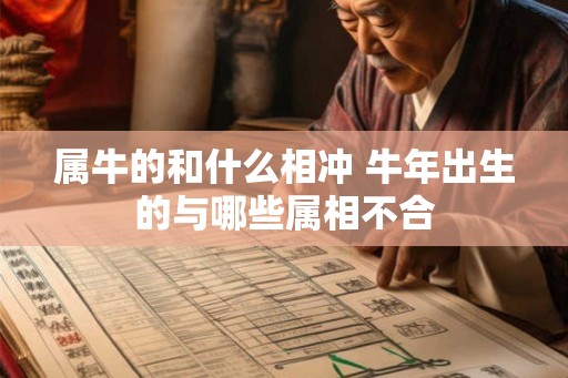 属牛的和什么相冲 牛年出生的与哪些属相不合