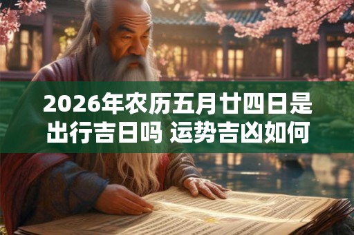 2026年农历五月廿四日是出行吉日吗 运势吉凶如何