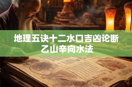 地理五诀十二水口吉凶论断 乙山辛向水法