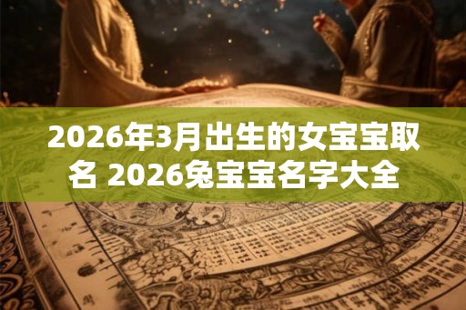 2026年3月出生的女宝宝取名 2026兔宝宝名字大全 2026年3月出生的女宝宝取名 2026兔宝宝名字大全