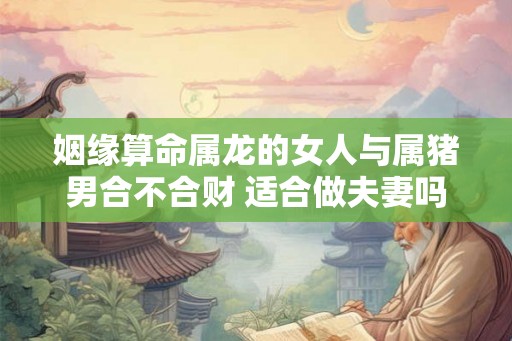 姻缘算命属龙的女人与属猪男合不合财 适合做夫妻吗