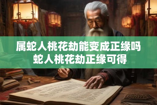 属蛇人桃花劫能变成正缘吗 蛇人桃花劫正缘可得