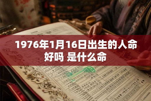 1976年1月16日出生的人命好吗 是什么命