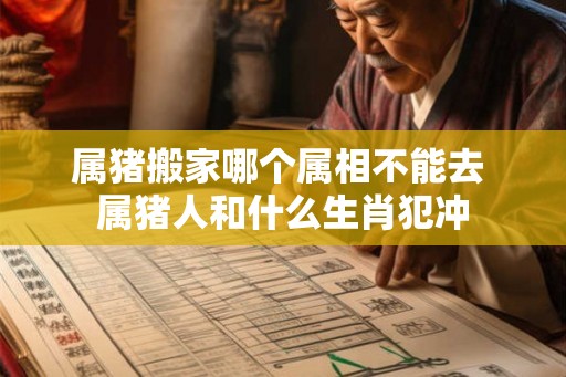 属猪搬家哪个属相不能去 属猪人和什么生肖犯冲