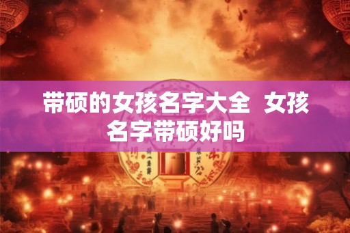 带硕的女孩名字大全  女孩名字带硕好吗