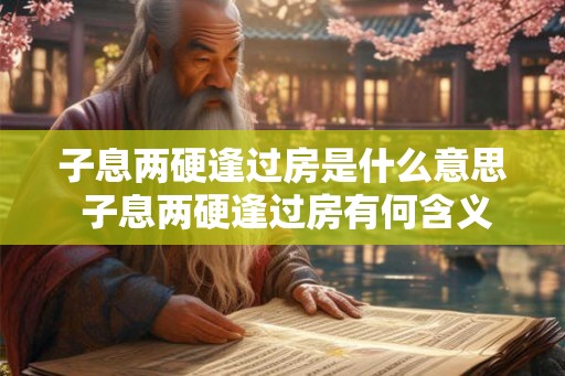 子息两硬逢过房是什么意思 子息两硬逢过房有何含义