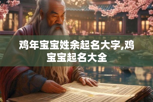 鸡年宝宝姓余起名大字,鸡宝宝起名大全